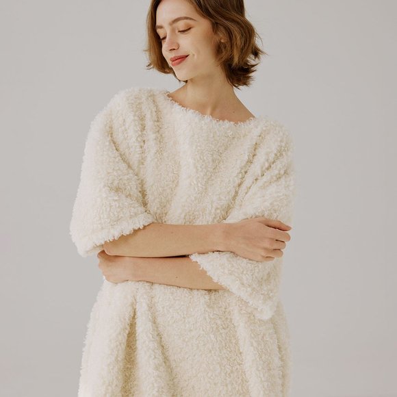 NAP Teddy Fleece Midi Dress - Picture 3 of 4